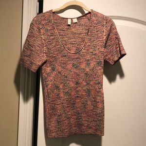 Short sleeve Anthropologie sweater